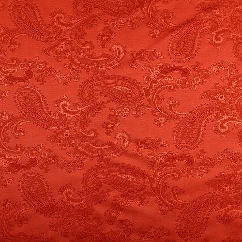 Ткань подкладочная 045-04278 терракотовый жаккардовый