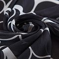 Креп-шифон 027-17944 черный принтованный