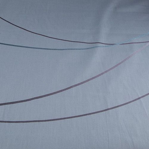 Сатин ш. 220 см 007-13363 серо-голубой принтованный