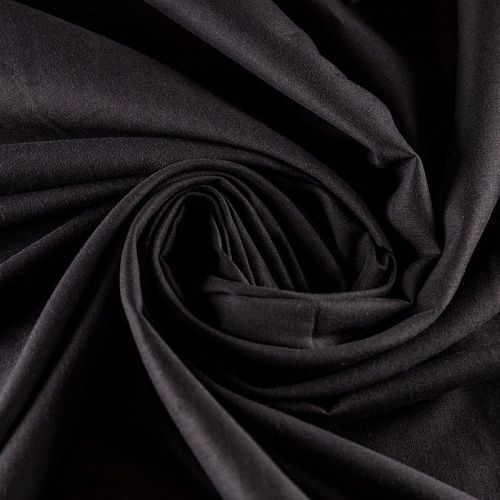 Хлопок-вуаль К19-819 черный однотонный