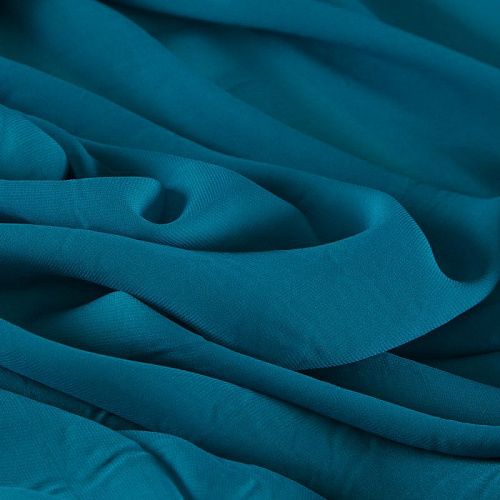 Шифон 068-02293 бирюзовый однотонный