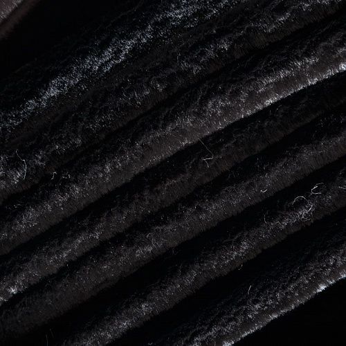 Мех искусственный 037-04424 черный однотонный