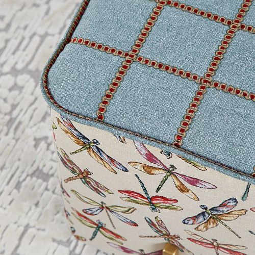 Пуф квадратный 43х43 см H 48 см  гобелен "Стрекозы" 521335