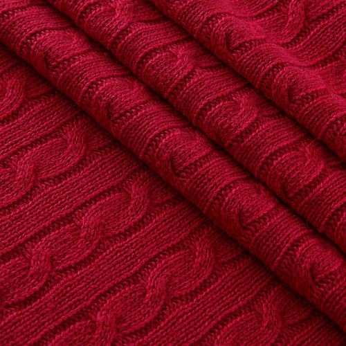 Трикотаж вязаный 056-16597 приглушенный красный