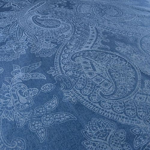 Джинс 015-11831 сине-голубой принтованный