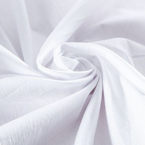 Поплин стрейч 063-18590 белый однотонный