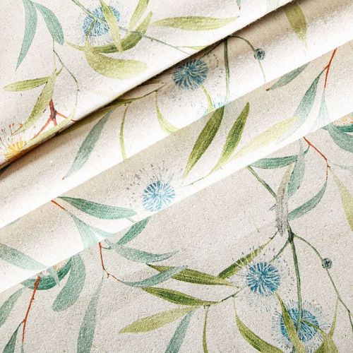 Ткань портьерная H-280 см 19-02-04963 молочный принтованный