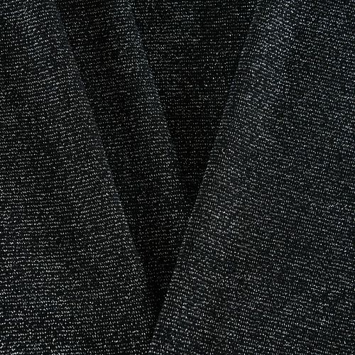 Трикотаж с люрексом 056-12090 черный