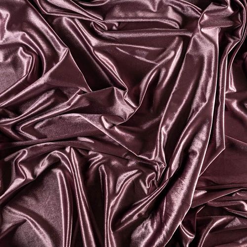 Бархат-лайкра К33-568 персиково-розовый однотонный