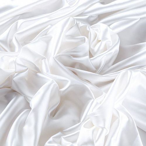 Сатин стрейч 001-09750 белый однотонный