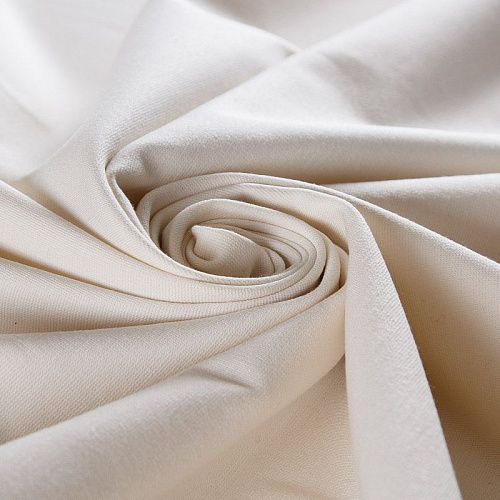 Джерси 014-14433 молочный однотонный