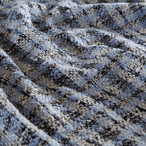 Твид Chanel 052-19139 бело-голубой