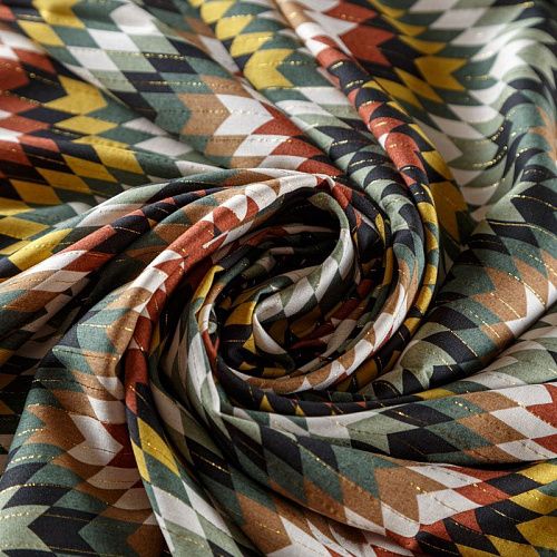 Вискоза с люрексом 009-08551 мультиколор