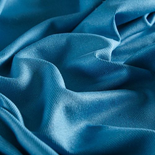 Шелк буретный 064-14645 голубой однотонный