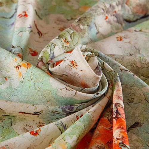 Штапель 069-17522 мультиколор принтованный