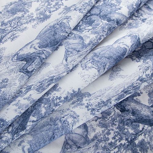 Хлопок 063-20004 белый принтованный