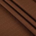 Лен натуральный 035-20282 коричневый жаккард