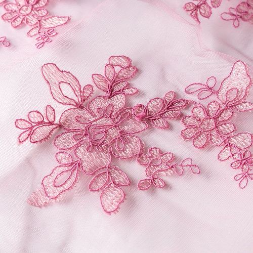 Гипюр К03-0074 розовый антик