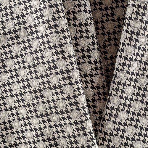 Жаккард с люрексом К15-349 черно-белый