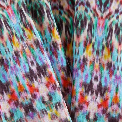 Вискоза 009-12329 мультиколор принтованный