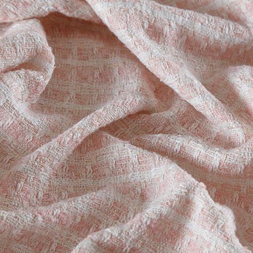 Твид шанель 052-15489 молочно-розовый