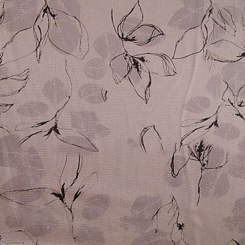 Лен-вискоза стрейч 035-17772 экрю принтованный