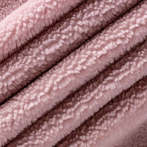 Мех искусственный К30-127 Col.22 пудрово-розовый однотонный