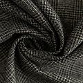 Ткань костюмная К36-159 черно-белый принтованный
