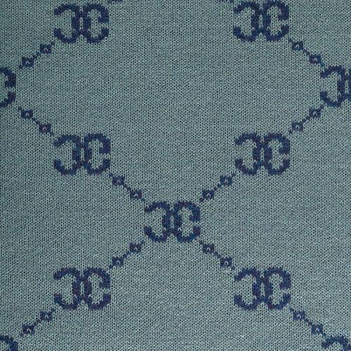 Трикотаж 2-х сторонний вязаный 056-05818 мятно-синий