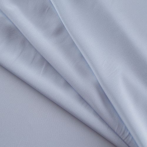 Крепдешин шелковый 028-16812 разбеленный голубой однотонный