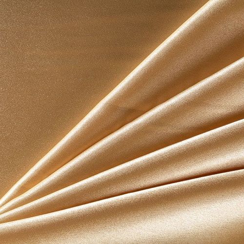 Креп-сатин К33-770 золотистый однотонный