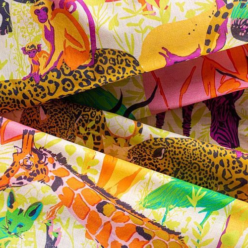 Батист 003-00874 банановый принтованный