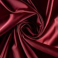 Сатин стрейч К33-565 бордовый однотонный