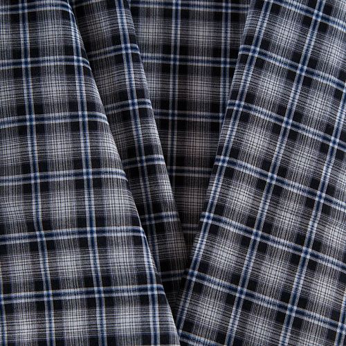 Ткань плательно-рубашечная 049-12393 серый принтованный