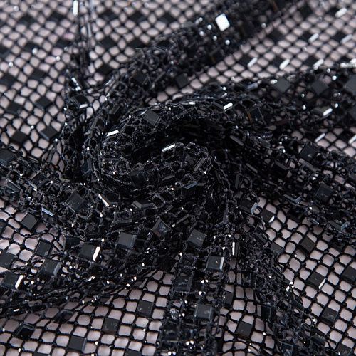 Сетка со стразами Swarovski 050-19872 черный