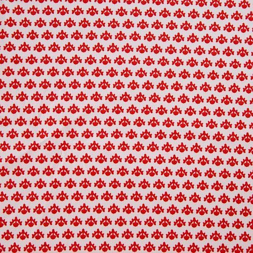 Коттон стрейч 063-12210 белый принтованный