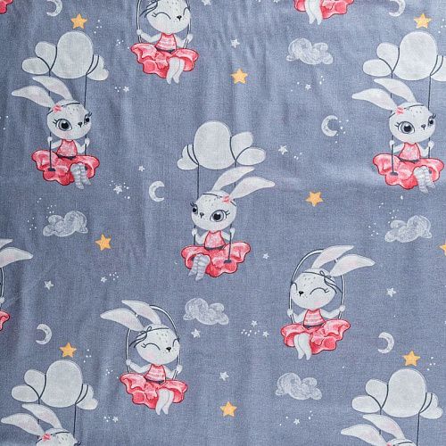 Перкаль 007-03510 серый принтованный