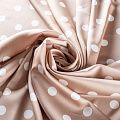 Шелк синтетический 065-01337 капучино принтованный