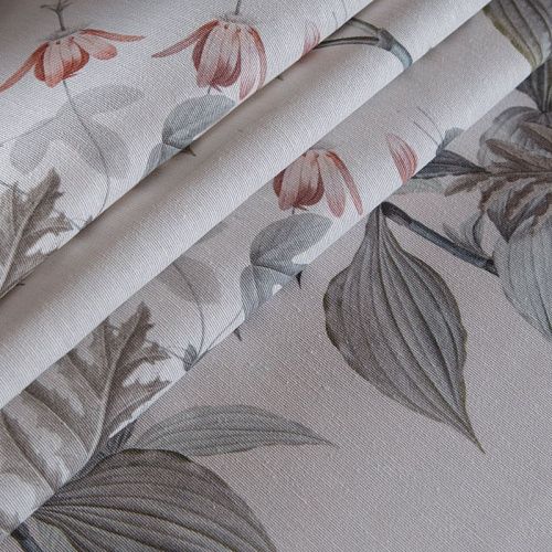 Ткань портьерная H-280 см 19-02-15868 молочный принтованный