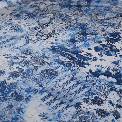 Хлопок 063-16107 белый принтованный