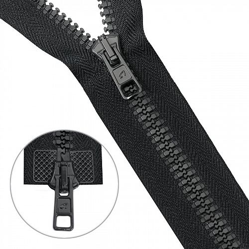 Молния трактор ARTA-F 80 см Т10 (6 мм) двухзамковая 17880-077 черный