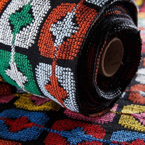 Трикотаж вязаный 056-16484 черный мультиколор