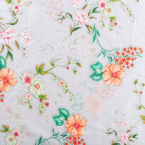 Хлопок 063-01680 светло-серый принтованный