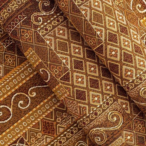 Гобелен гостиный 513-02-54 коричневый узоры