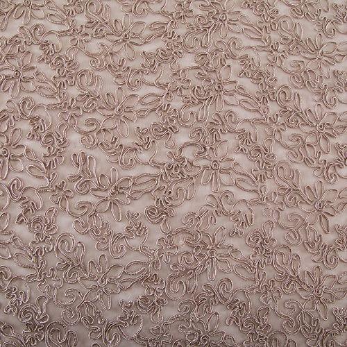 Вышивка на сетке Armani 050-19278 бежевый