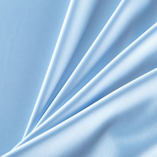 Сатин стрейч 001-07809 разбеленный голубой однотонный