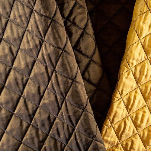 Ткань курточная с вышивкой К20-322 шоколадный