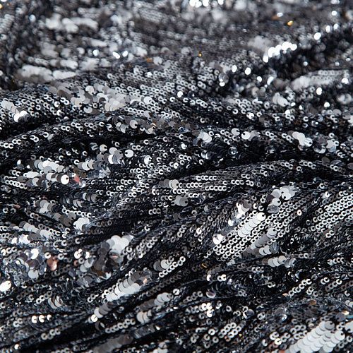 Пайетки на сетке 055-20188 серебро