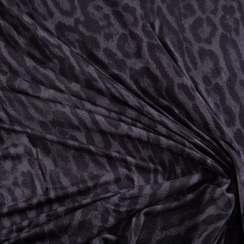 Трикотаж (купон) 056-20236 серый принтованный