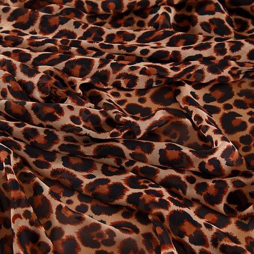 Шифон 068-17686 бежевый принтованный